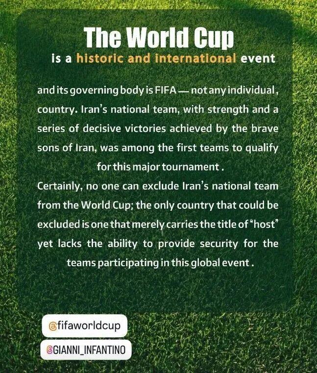 腾讯分分彩:特朗普改口“威胁”伊朗男足:为他们自身生命安全,参赛不合适!伊朗队回击